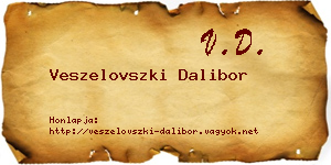 Veszelovszki Dalibor névjegykártya